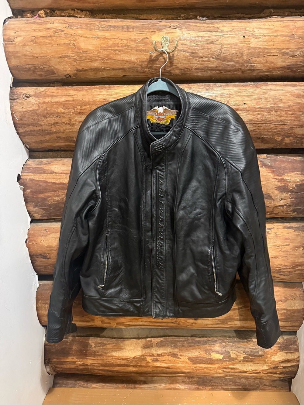 🖤Great Used Condition XL Men's Black Leather Harley-Davidson Jacket